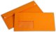 Briefumschlag C6/5 orange mit Fenster - Elco Color