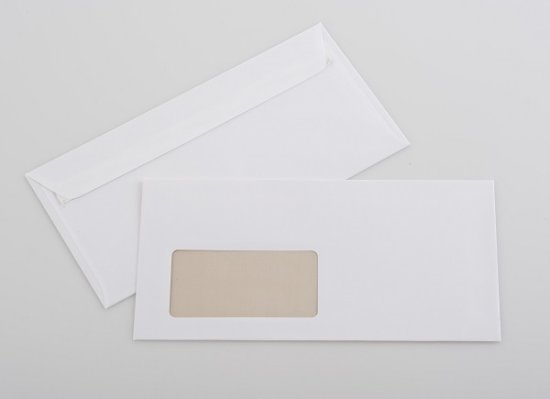 Briefumschlag DIN lang mit Fenster haftklebend - Extra Plus feel