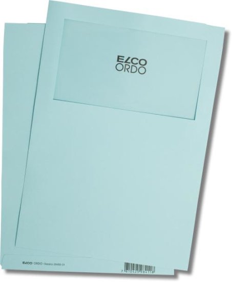 Angebotsmappe blau (hell) mit Fenster - Elco Ordo Classico