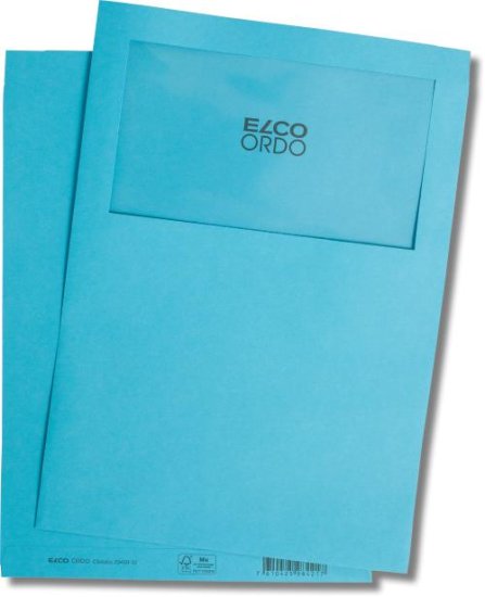 Angebotsmappe blau (intensiv) mit Fenster - Elco Ordo Classico