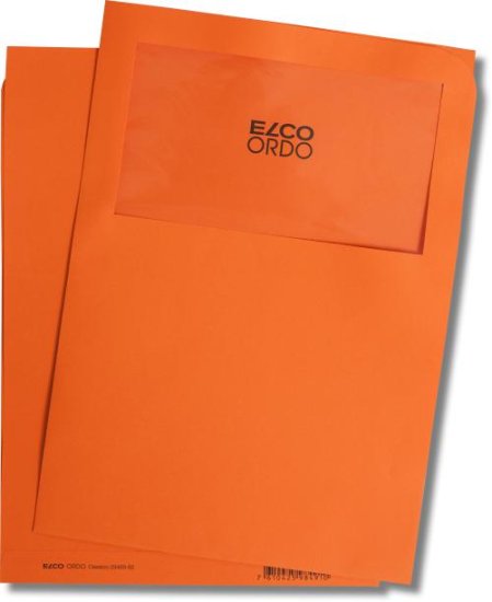 Angebotsmappe orange mit Fenster - Elco Ordo Classico