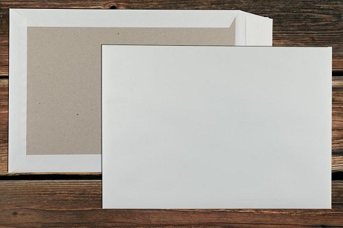 Papprückwandtaschen 229x324 mm C4 Natronpapier weiss 120g