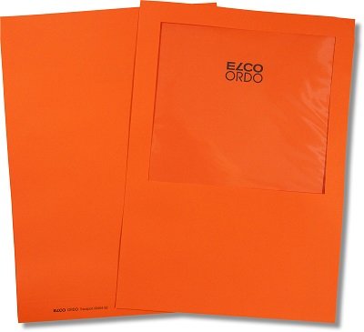 Angebotsmappe orange mit Sichtfenster - Elco Ordo Transport