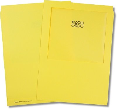 Angebotsmappe gelb (intensiv) mit Sichtfenster - Elco Ordo Transport