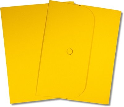 Angebotsmappe gold-gelb mit Klappe & Seitenfalten - Elco Ordo Forte