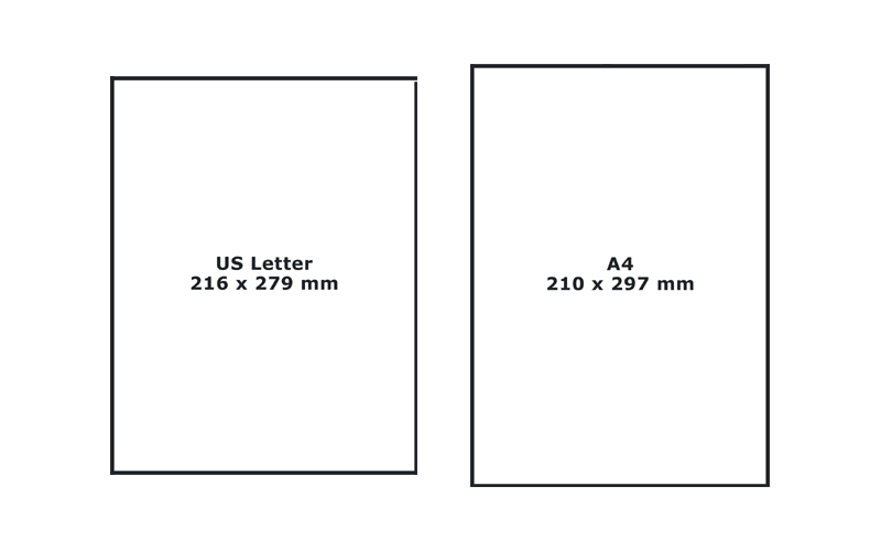 opwinding Veronderstelling Uitstralen US Letter - Amerikanische Papierformate hier kaufen